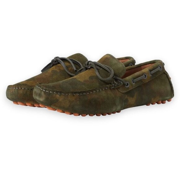 Johnnie-O Getaway Driver Camo Casual Slip On Mocs Moccasins Shoes Men’s Size 12M - Picture 1 of 14